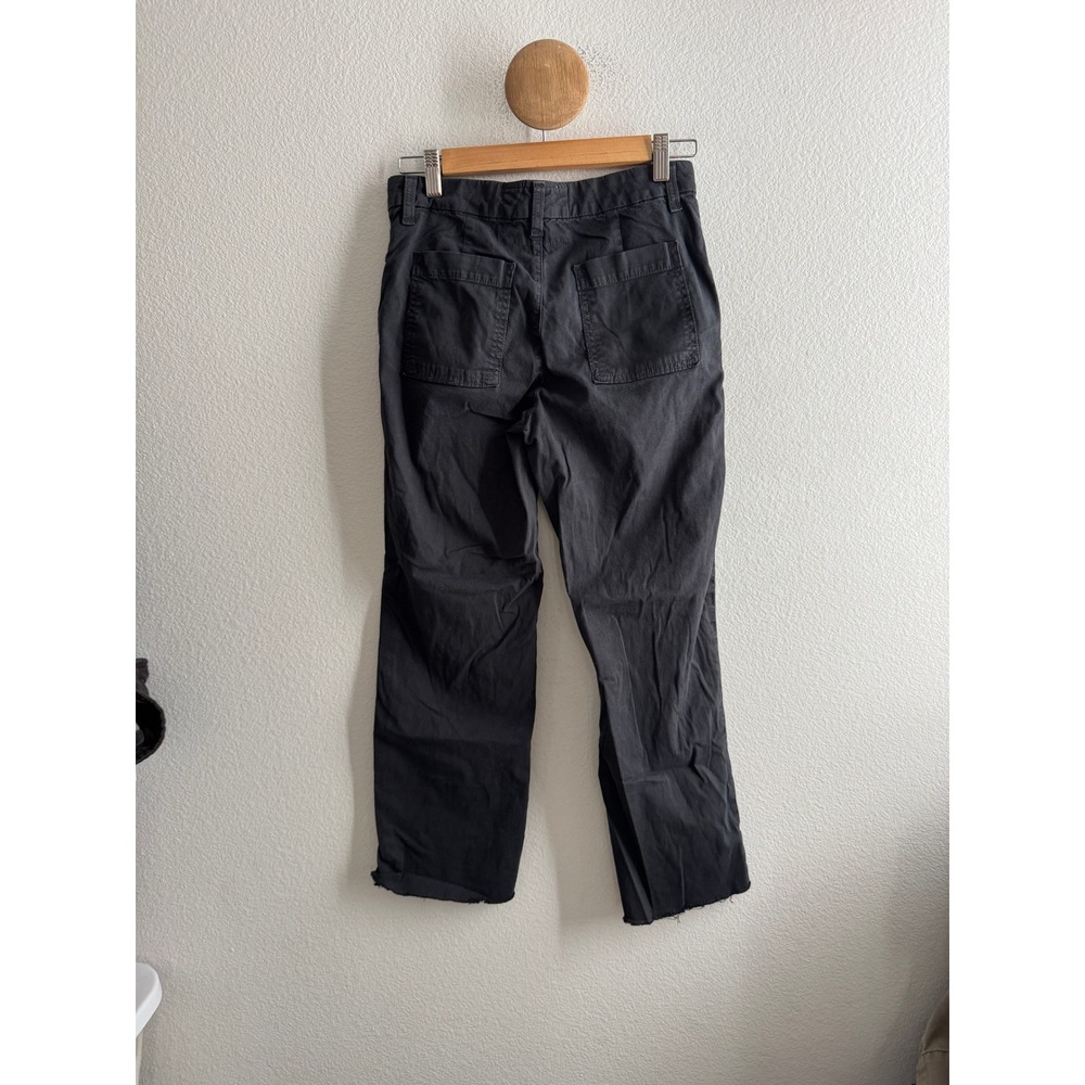 Frank & Eileen Blackstone Utility Pants Black Raw Hem Made in USA Size 2 - Picture 5 of 8